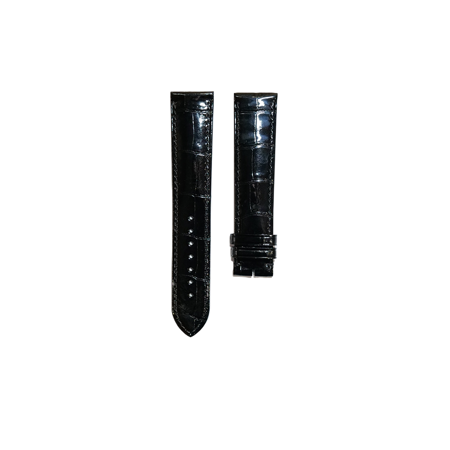 Cartier KD18 Alligator Strap - Shiny Black