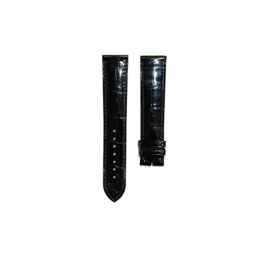 Cartier KD18 Alligator Strap - Shiny Black