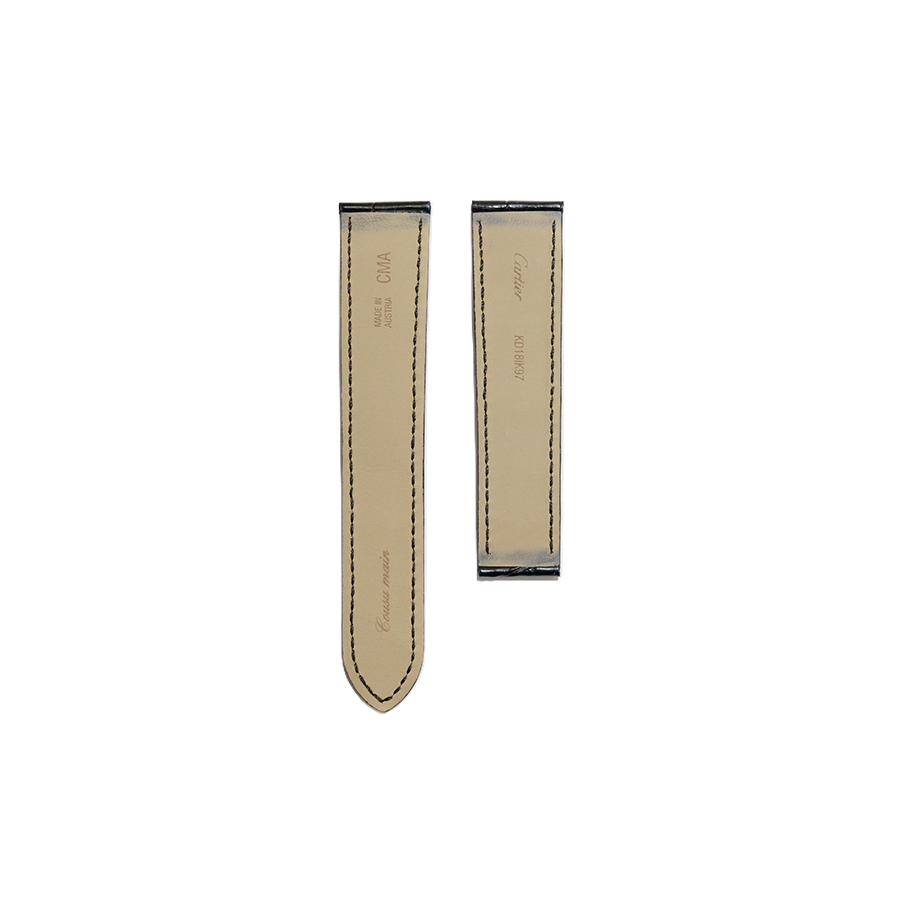 Cartier KD18 Alligator Strap - Mat Black