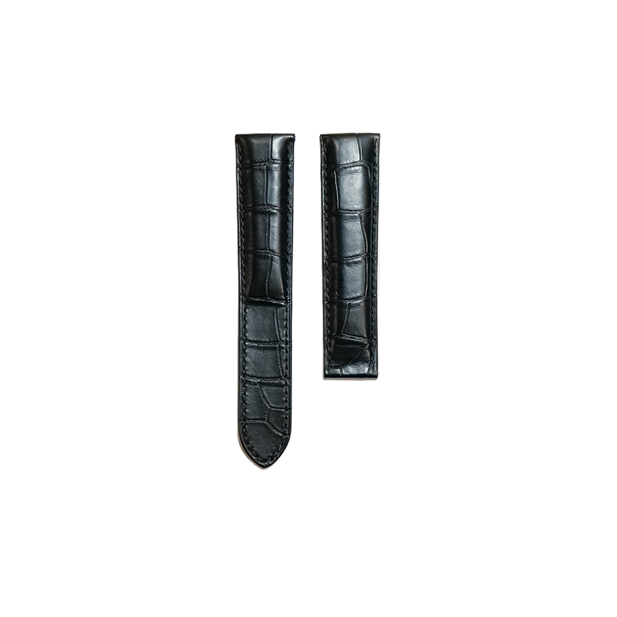 Cartier KD18 Alligator Strap - Mat Black