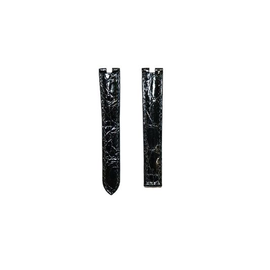 Cartier KD24 Crocodile Strap - Shiny Black