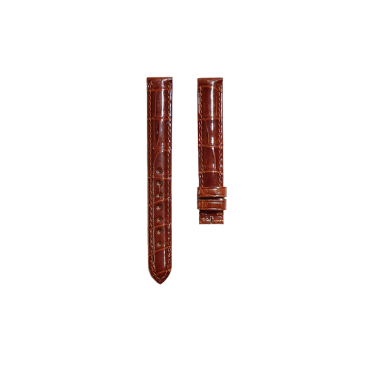Cartier KD28 Alligator Strap - Shiny Brown