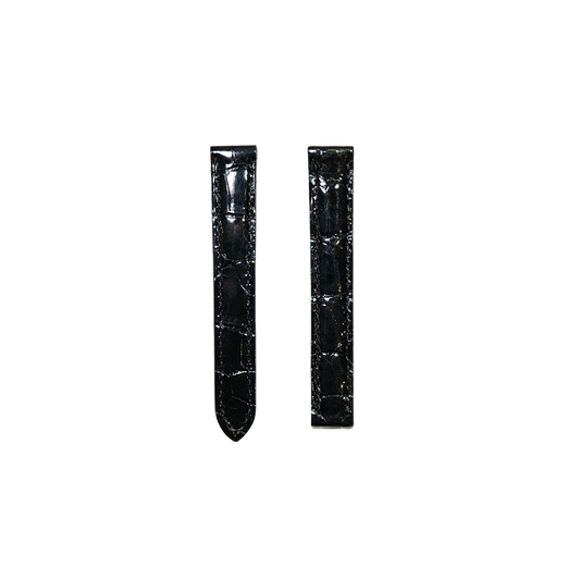 Cartier KD28 Alligator Strap - Shiny Black