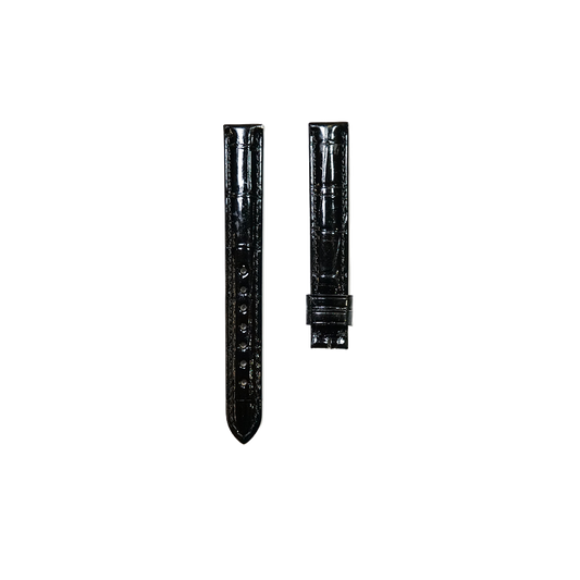 Cartier KD28 Alligator Strap - Shiny Black