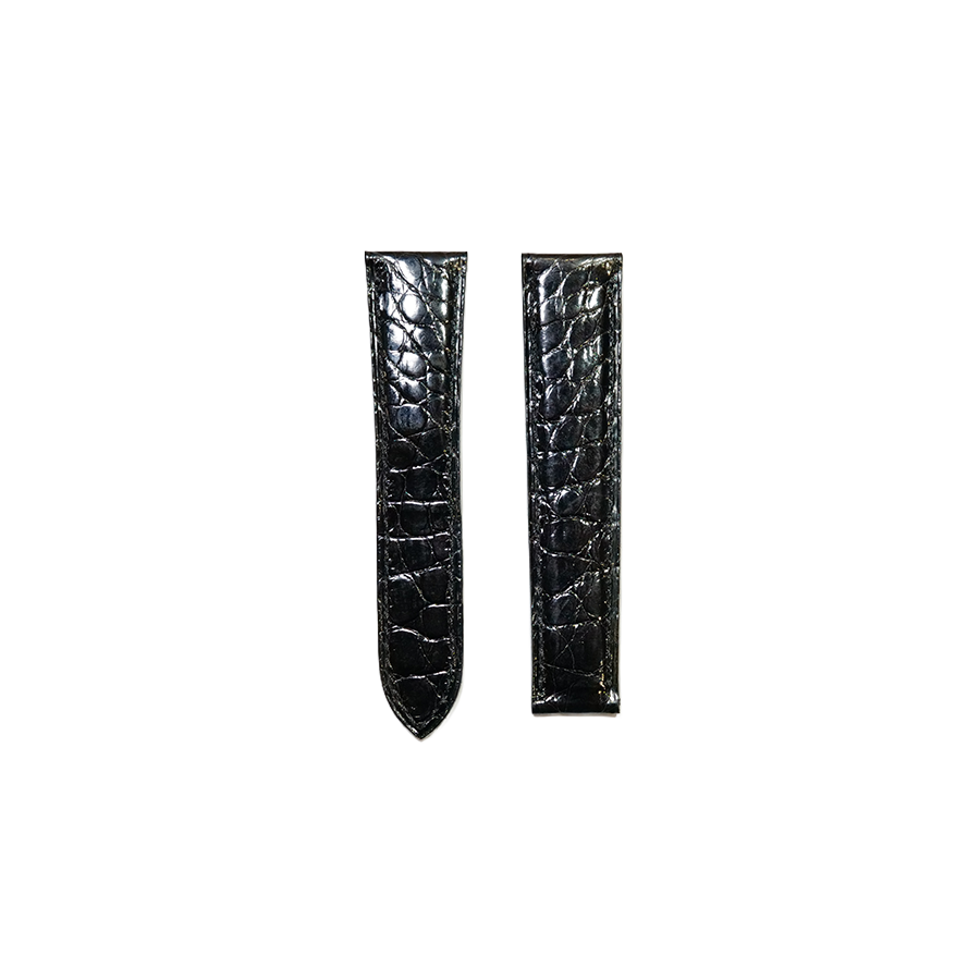 Cartier KD20 Alligator Strap - Shiny Black