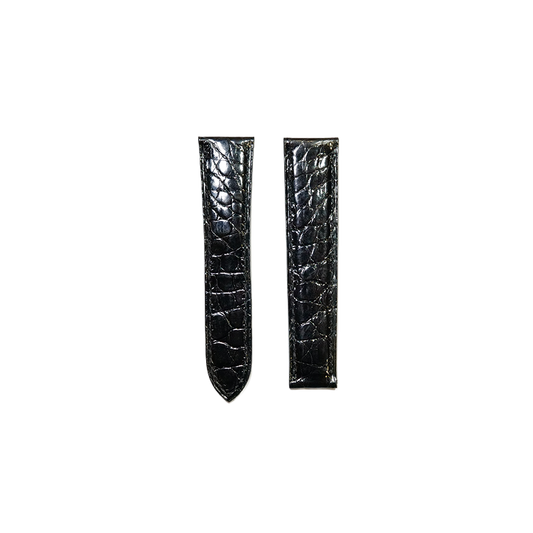 Cartier KD20 Alligator Strap - Shiny Black