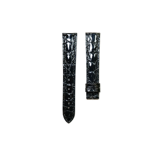 Cartier KD20 Crocodile Strap - Shiny Black