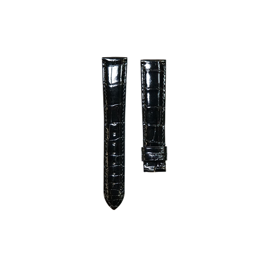 Cartier KD20 Alligator Strap - Shiny Black