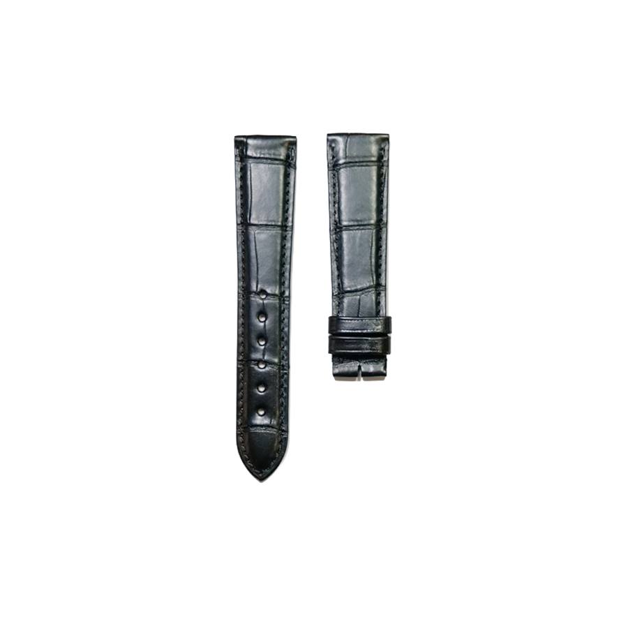 Cartier KD20 Alligator Strap - Mat Black