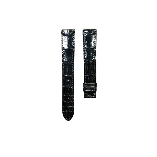 Cartier KD20 Alligator Strap - Shiny Black