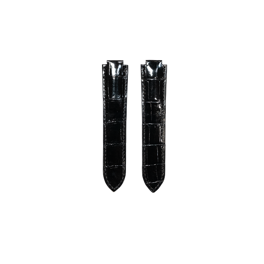 Cartier KD2J Ballon Bleu Alligator Strap - Shiny Black