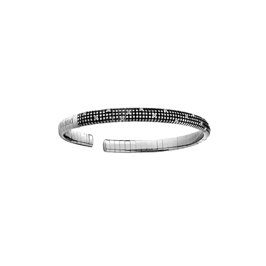 Damiani Metropolitan Bangle in 18K White Gold with Diamonds