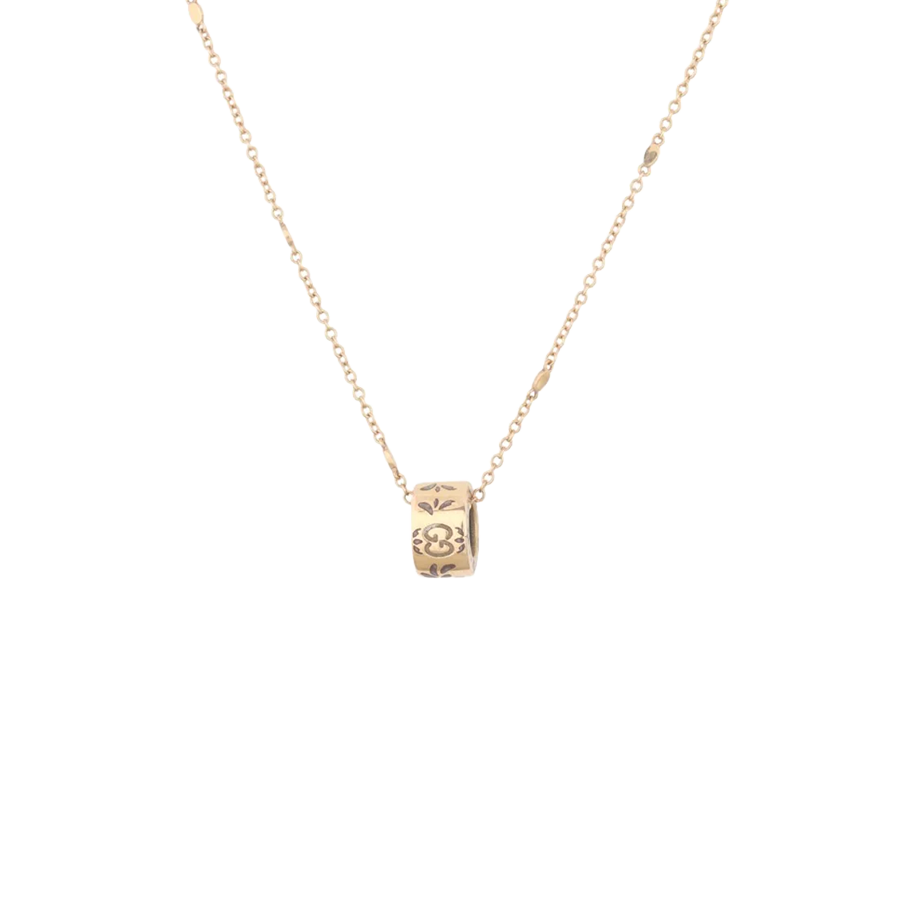 Gucci Icon Blooms 18k Yellow Gold Ladies Necklace