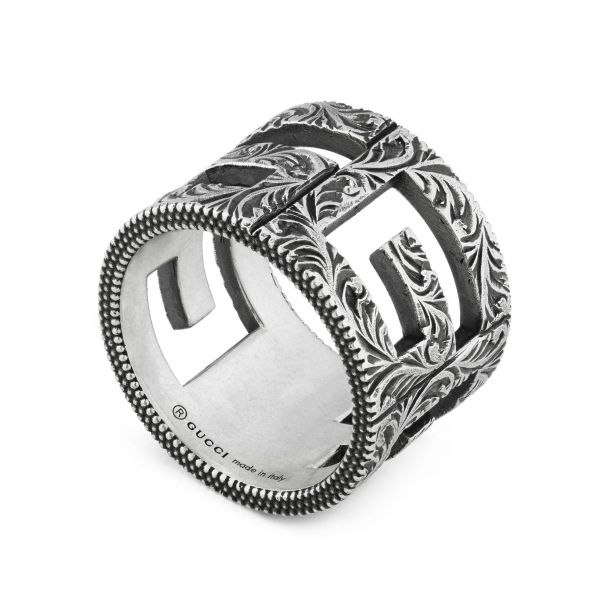 Gucci G Cube Ring in Sterling Silver