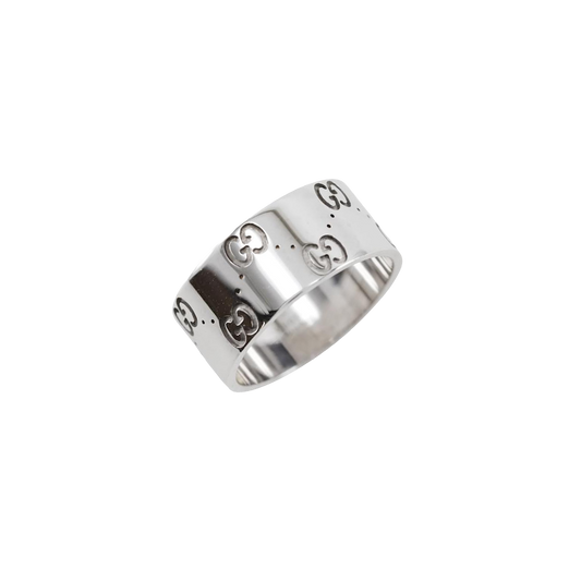 Gucci Icon Ring in 18K White Gold