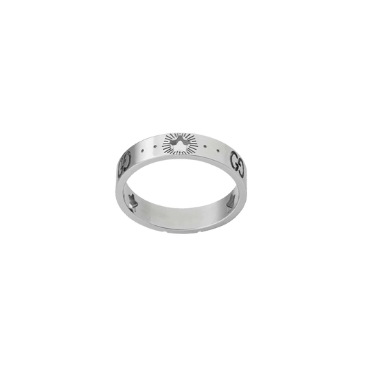 Gucci Icon Ring in 18K White Gold