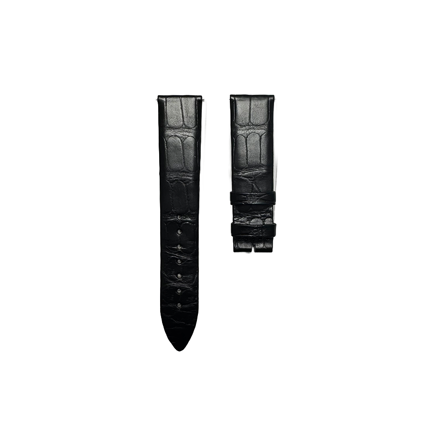 Jaeger-LeCoultre Alligator Leather Strap - Matt Black
