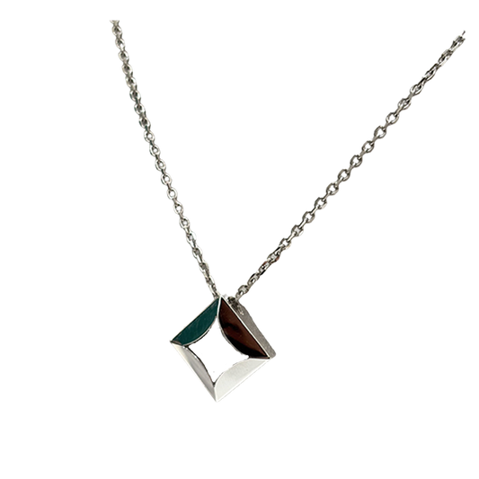 FRED 'Cut' Pendant in 18K White Gold