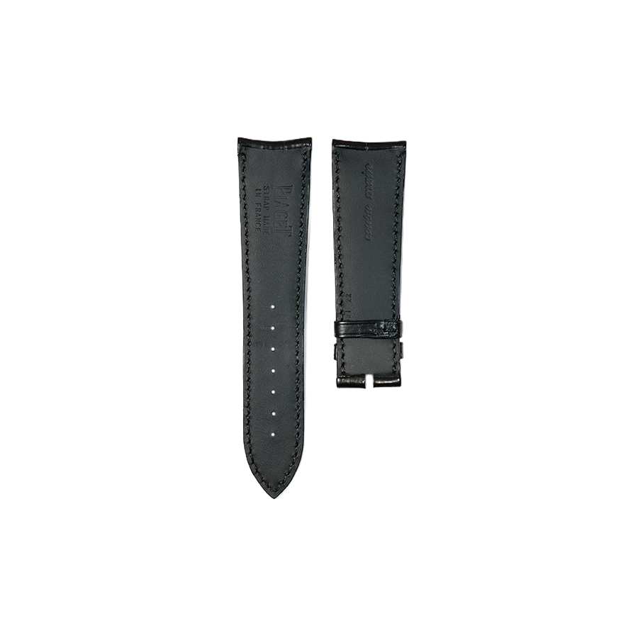 Piaget Alligator Leather Strap - Black