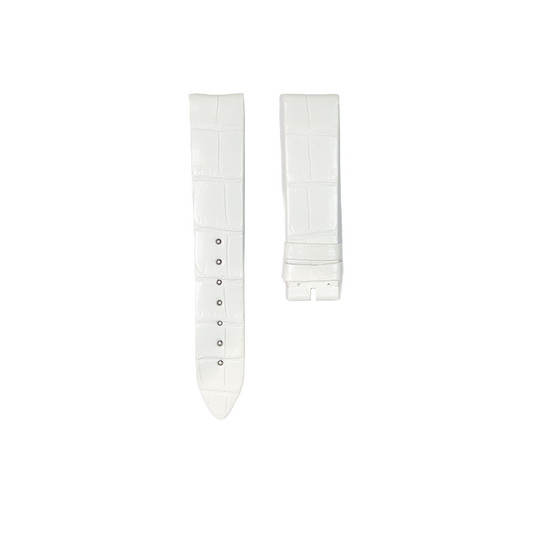 Piaget Alligator Leather Strap - White